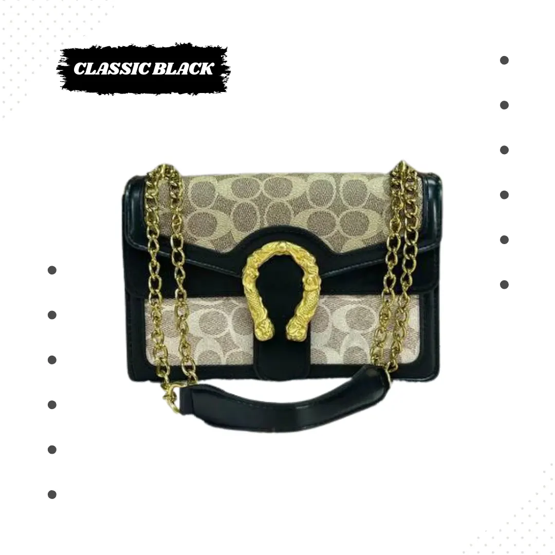 Premium Monogram Horseshoe Clasp Bag