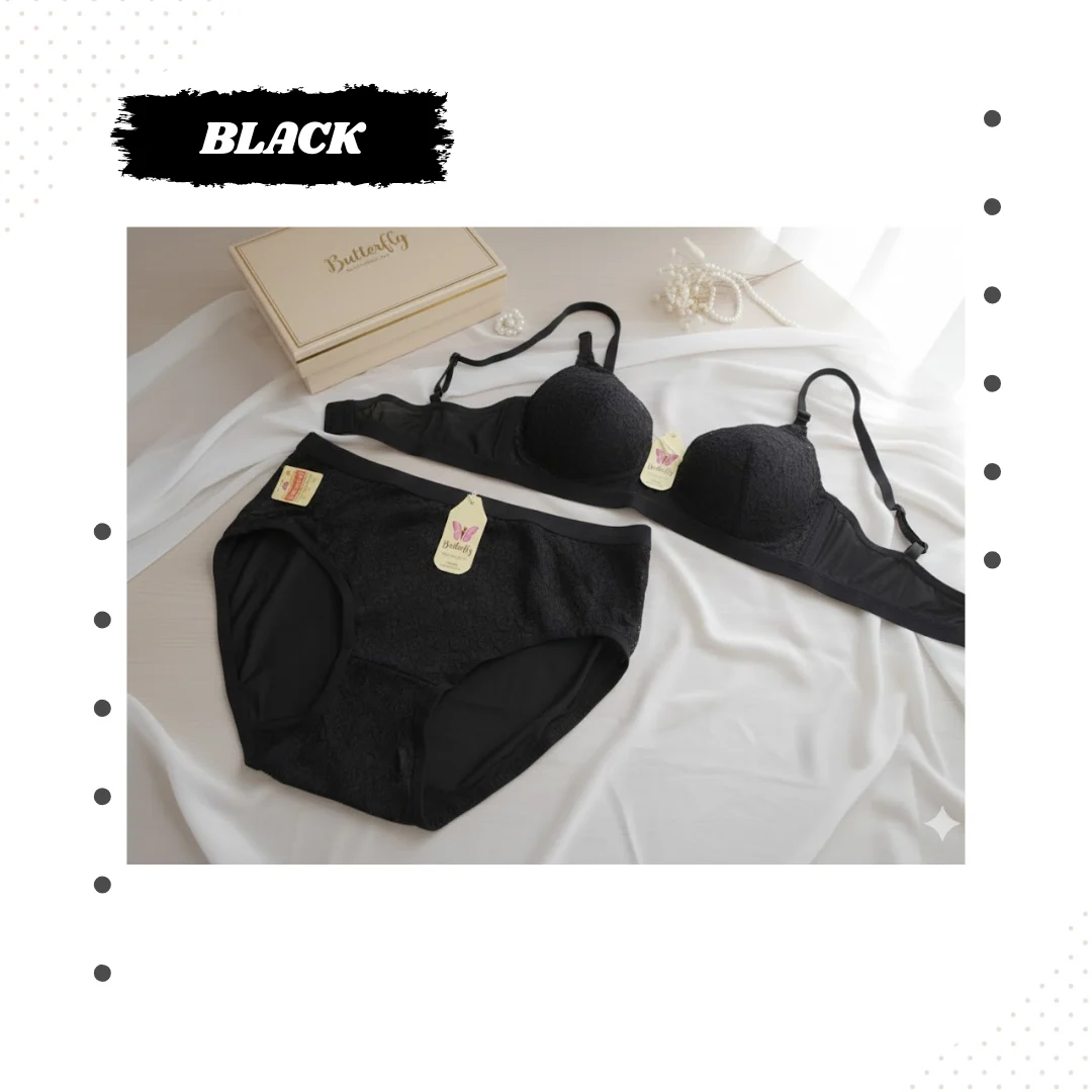 Butterfly Bra and Panty Set